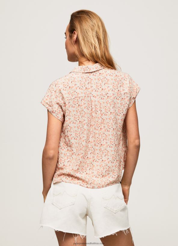 Multi Floral Short Sleeved Shirt Pepe Jeans L20F2F356 Women - Image 4