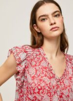 Multi Flower Printed Blouse Pepe Jeans L20F2F372 Women - Image 3