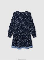 Multi Geometric Print Short Dress Pepe Jeans L20F2F1387 Girl - Image 2