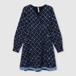 Multi Geometric Print Short Dress Pepe Jeans L20F2F1387 Girl