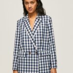 Multi Ginghy Check Printed Blazer Pepe Jeans L20F2F136 Women