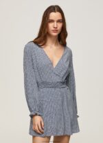 Multi Logo Printed Dress Pepe Jeans L20F2F160 Women