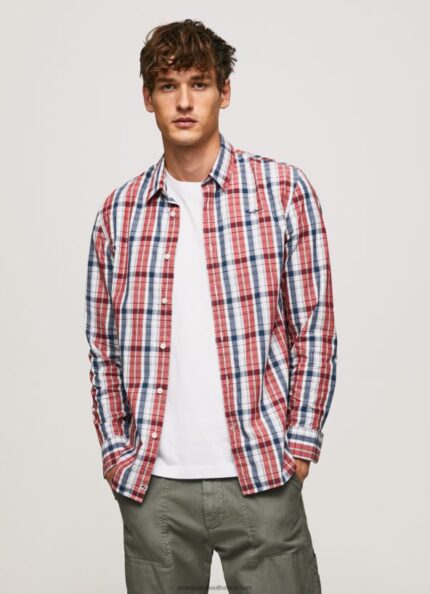 Multi Loick Checkered Poplin Shirt Pepe Jeans L20F2F1067 Men