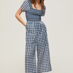 Multi Long Checkered Print Jumpsuit Pepe Jeans L20F2F185 Women