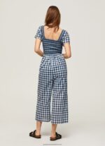 Multi Long Checkered Print Jumpsuit Pepe Jeans L20F2F185 Women - Image 4