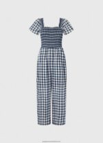 Multi Long Checkered Print Jumpsuit Pepe Jeans L20F2F185 Women - Image 5