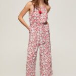 Multi Long Floral Print Jumpsuit Pepe Jeans L20F2F169 Women