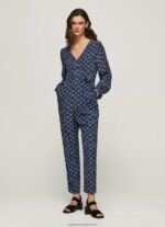 Multi Long Jumpsuit With Geometric Print Pepe Jeans L20F2F199 Women