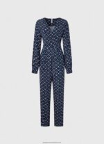 Multi Long Jumpsuit With Geometric Print Pepe Jeans L20F2F199 Women - Image 5
