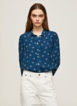 Multi Long Sleeved Floral Shirt Pepe Jeans L20F2F371 Women