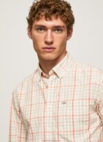 Multi Lory Checkered Poplin Shirt Pepe Jeans L20F2F1068 Men - Image 4