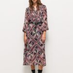 Multi Midi Dress With Paisley Details Pepe Jeans L20F2F180 Women