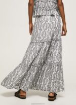 Multi Ornamental Print Skirt Pepe Jeans L20F2F476 Women - Image 4