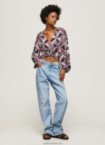Multi Paisley Print Cropped Fit Top Pepe Jeans L20F2F377 Women - Image 2