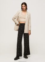 Multi Paisley Print Pants Pepe Jeans L20F2F293 Women