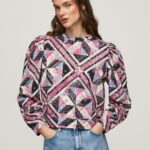 Multi Patchwork Cotton Jumper Pepe Jeans L20F2F277 Women