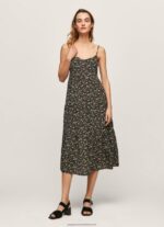 Multi Pey Floral Flowy Dress Pepe Jeans L20F2F223 Women