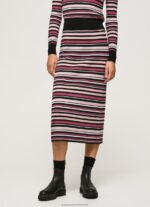 Multi Ribbed Midi Skirt Pepe Jeans L20F2F501 Women - Image 2