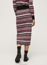 Multi Ribbed Midi Skirt Pepe Jeans L20F2F501 Women - Image 4
