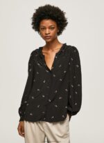 Multi Ruffled Paisley Blouse Pepe Jeans L20F2F329 Women - Image 3