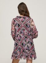 Multi Short Boxy Fit Dress Pepe Jeans L20F2F179 Women - Image 3