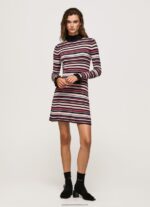 Multi Short Striped Knit Dress Pepe Jeans L20F2F174 Women - Image 2