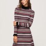 Multi Short Striped Knit Dress Pepe Jeans L20F2F174 Women