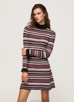 Multi Short Striped Knit Dress Pepe Jeans L20F2F174 Women