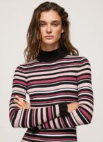 Multi Short Striped Knit Dress Pepe Jeans L20F2F174 Women - Image 3