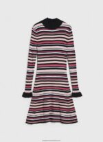 Multi Short Striped Knit Dress Pepe Jeans L20F2F174 Women - Image 5