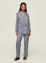 Multi Straight Gingham Checkered Trousers Pepe Jeans L20F2F290 Women