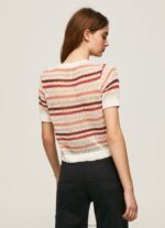 Multi Striped Print Cotton Cardigan Pepe Jeans L20F2F235 Women - Image 4