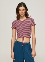 Multi Striped Print T-Shirt Pepe Jeans L20F2F442 Women