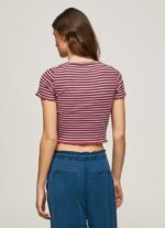Multi Striped Print T-Shirt Pepe Jeans L20F2F442 Women - Image 4