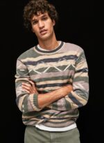 Multi Striped Round Collar Jersey Pepe Jeans L20F2F857 Men