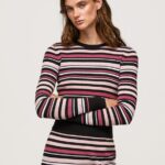 Multi Striped Round Neck Jersey Pepe Jeans L20F2F261 Women