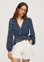 Multi V-Neckline Cropped Fit Top Pepe Jeans L20F2F358 Women