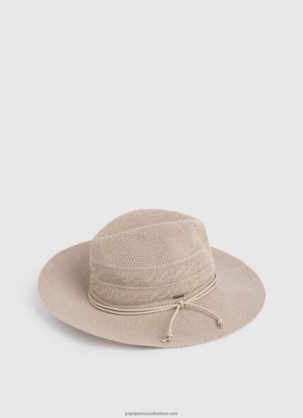 Natural Breathable Wide-Brimmed Hat Pepe Jeans L20F2F775 Women