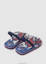 Navy Beach Flag Flip Flops Pepe Jeans L20F2F1559 Boy - Image 4