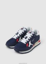 Navy Brit Heritage Combined Sneakers Pepe Jeans L20F2F1528 Boy - Image 3