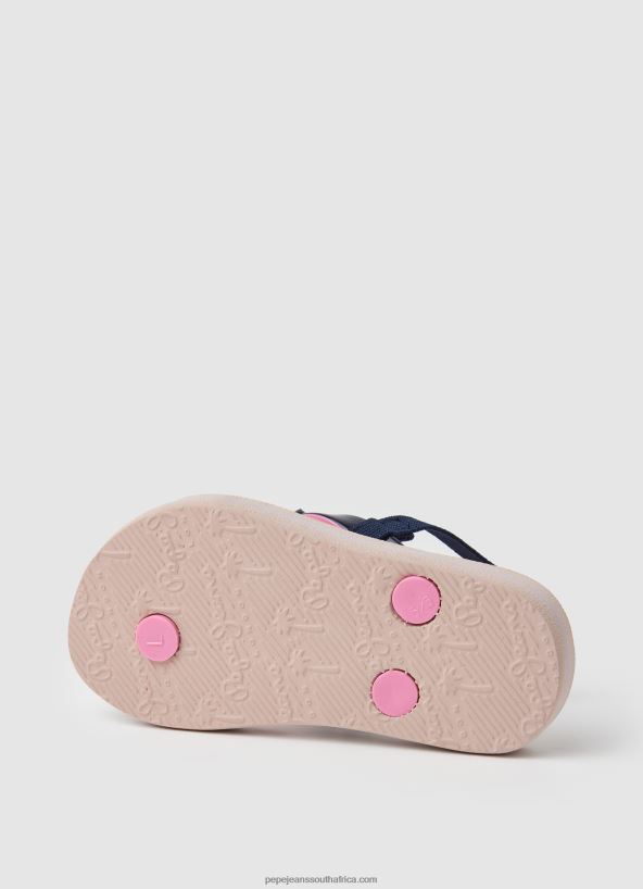 Navy Dorset Stars Beach Flip Flops Pepe Jeans L20F2F1352 Girl - Image 5