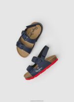 Navy Double Kansas Anatomical Sandals Pepe Jeans L20F2F1549 Boy - Image 2