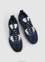 Navy Foster Man Combined Sneakers Pepe Jeans L20F2F1184 Men - Image 3