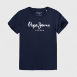 Navy Logo Basic T-Shirt Pepe Jeans L20F2F1622 Boy