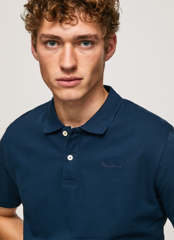 navy_logo_t_shirt_pepe_jeans_l20f2f1078_men.jpg Navy Logo T-Shirt Pepe Jeans L20F2F1078 Men - Image 1