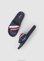 Navy Slider Texture Beach Flip Flops Pepe Jeans L20F2F1264 Men - Image 2