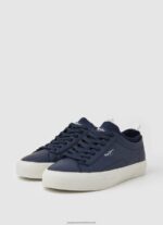 Navy Yogi Leather Sock Sneakers Pepe Jeans L20F2F1222 Men - Image 3