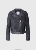 Ocean Lamb Leather Biker Jacket Pepe Jeans L20F2F113 Women - Image 5