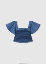 Ocean Logo Print Boxy Fit T-Shirt Pepe Jeans L20F2F1448 Girl - Image 4