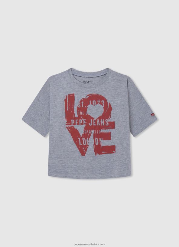 Ocean Logo Print Boxy Fit T-Shirt Pepe Jeans L20F2F1448 Girl - Image 5